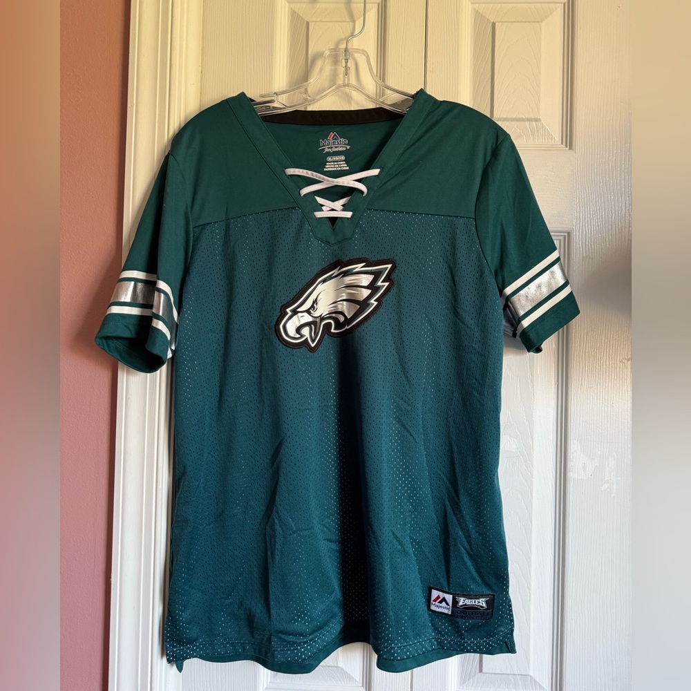 Women's Green Philadelphia Eagles Jersey shirt XL